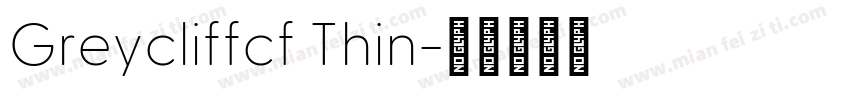 Greycliffcf Thin字体转换